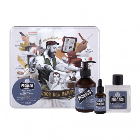PRORASO Azur Lime Beard Wash (200ml) (Set)