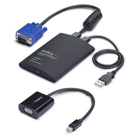 "StarTech Mobiler Laptop Crash-Cart-Adapter USB-VGA-Mini DisplayPort KVM-Konsole Dateiubertragung-Vi
