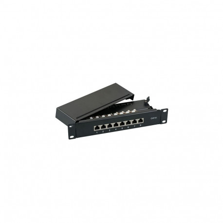 "EFB Mini-Patchpanel STP 8xRJ45 Cat.6, 10 1HE, RAL7035 grau"