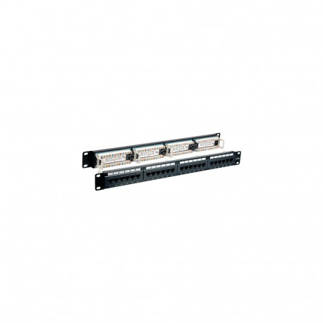 "EFB Patchpanel UTP 24xRJ45 Cat.6, 19 1HE, ,180, RAL9005 schwarz"