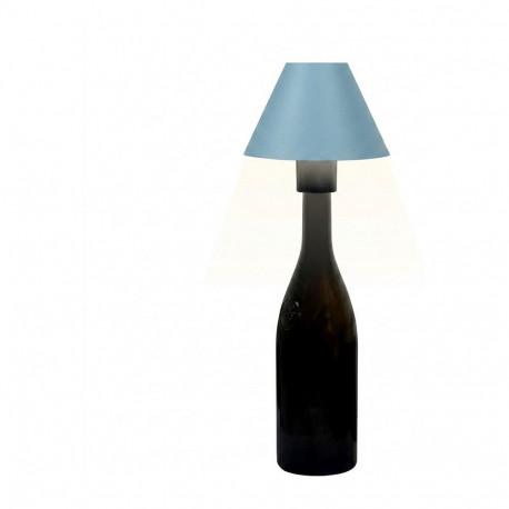 "Synergy 21 LED Tischleuchte Akku für Flaschen, outdoor IP54, Touch Switch dimmbar, blau"