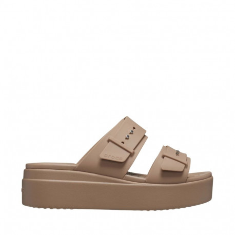 Klapki damskie Crocs Brooklyn Low beżowe 207431 2Q9 37-38