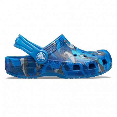Crocs lastekingad 206147 4KI classic shark clog 23-24, sinised