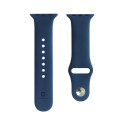 Evelatus Apple Watch 42/44/45mm Silicone Loop Watch Straps (S/M 110mm) Blue