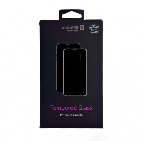 Evelatus Samsung Galaxy S24 / S25 Rubber Anti-Broken 3D Glass Full Cover Japan Glue Anti-Static