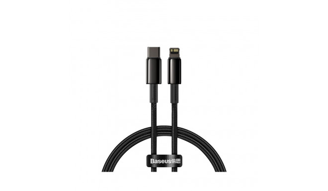 Cable USB C - iP Lightning 1m PD 20W Black