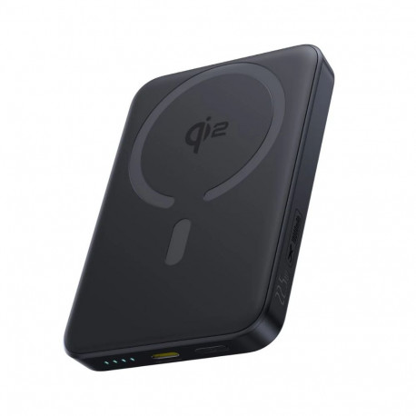 LiPo PowerBank 10000mAh 22.5W wireless QI2 charger, with magnet Magsafe compatible black EnerFill FM