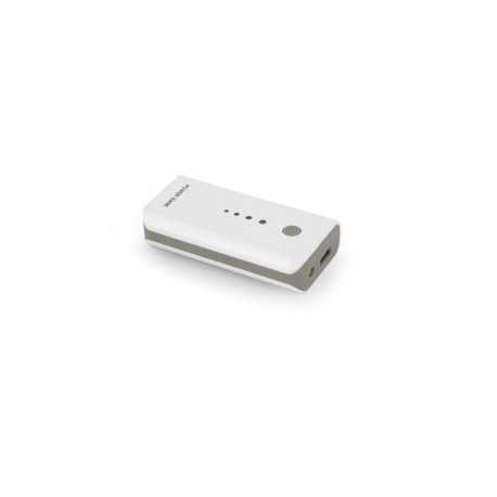 EMP104WE Esperanza power bank 5200mah electron led light biało/szary