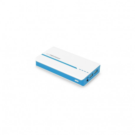 EMP107WB Power Bank 11000mAh Atom Led Light biało-niebieski Esperanza