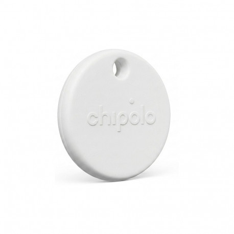"Chipolo POP - Tracking tag compatible with Apple Find My on iPhone or Find Hub on Android (White)"