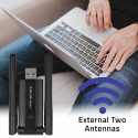 Qoltec WiFi adapter Dual 2x2dBi