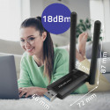 Qoltec WiFi adapter Dual 2x2dBi