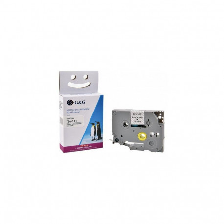 G&amp;G 17083 label-making tape Black on transparent TZ/TZe