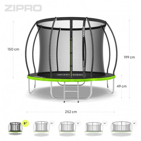 Zipro Jump Pro Premium Inner Net 8FT 252cm