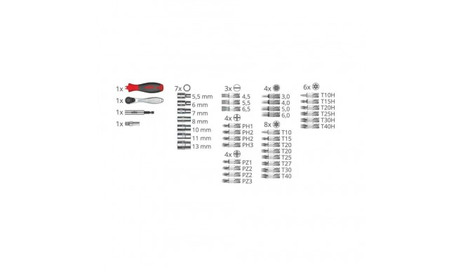 Wiha ProBuddy Evo, 40 pcs., 1/4