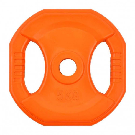 Insportline 5 kg square rubber-coated weight plate