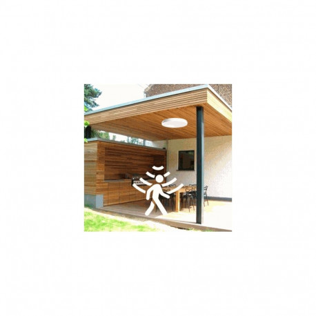 Visional LED waterproof luminaire with PIR motion sensor, 20 W, 3CCT, 2400 lm