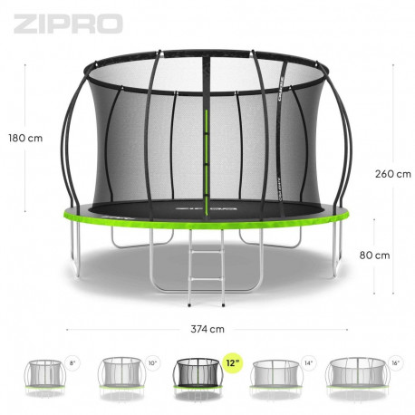 Zipro Jump Pro Premium Inner Net 12FT 374cm