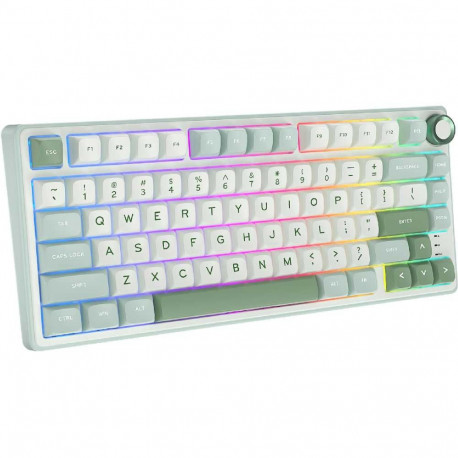 Royal Kludge R75 RGB Sky Cyan wired keyboard 75%
