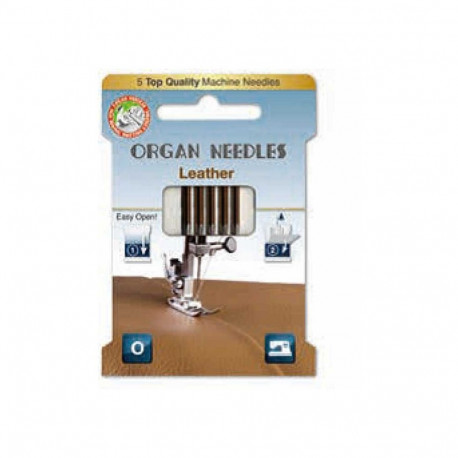 Organ Needles leather N-90-100 ECO- 5pcs