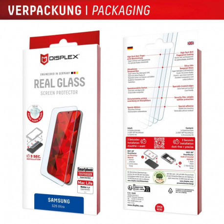 DISPLEX Galaxy S26 Ultra Real Screen Glass MM Transparent