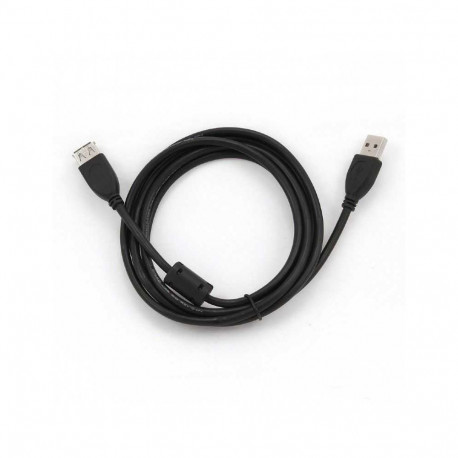 AmberIn USB 2.0 cable M/F 1.8m Black