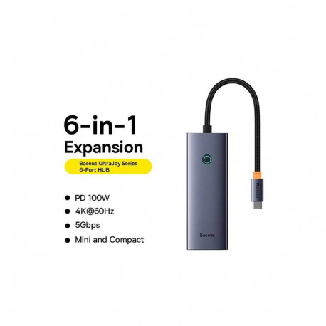 Baseus USB-C x HDMI4K@60Hz+4xUSB 3.0+PD