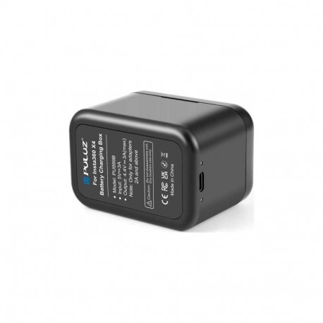 Puluz Charger + Memory Card Case for Insta360 X4 PU999B