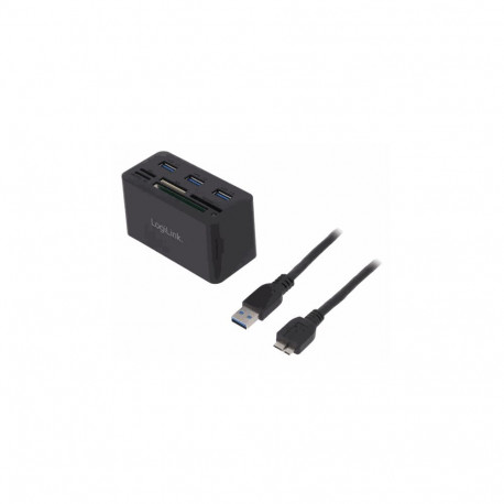 Logilink CR0042 USB 3.0 Hub with All-in-One Card Reader