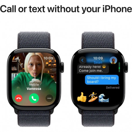Apple Watch Series 10 Cellular 42mm Jet Black/Ink Loop
