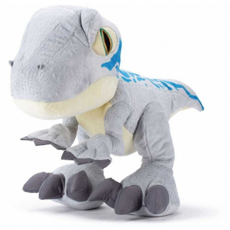 Schmidt Spiele Jurassic World, Blue, cuddly toy (grey/blue, 48 cm)