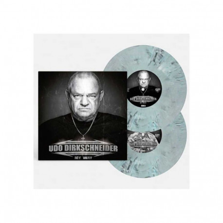 Atomic Fire UDO DIRKSCHNEIDER "My Way" (White/Black/Blue Marbled Vinyl, Signed Pri