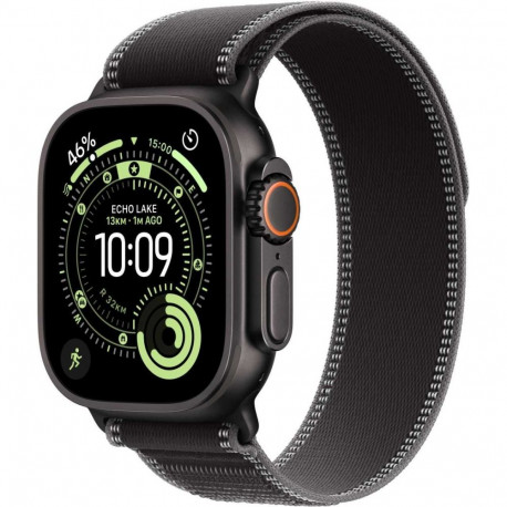 Apple Watch Ultra 3 49mm Black Titanium/Black/Charcoal Trail Loop - S/M
