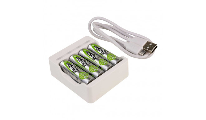 Ansmann Basic IV + 4× AA 1300mAh
