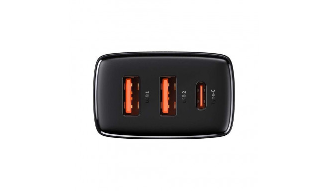 Baseus 30 W 2xUSB + USB-C QC3.0 PD3.0 BSU2897BLK