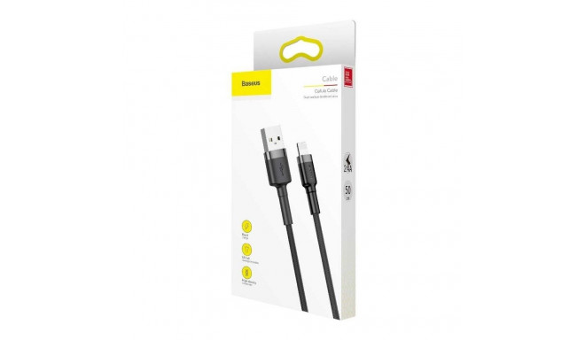 Baseus CALKLF-AG1 Cafule Lightning cable QC3.0 2.4A, 0.5m Grey
