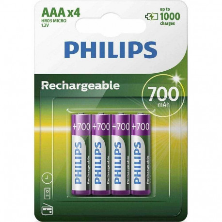 Philips R03B4A70/10 Rechargeable AAA / 4pcs