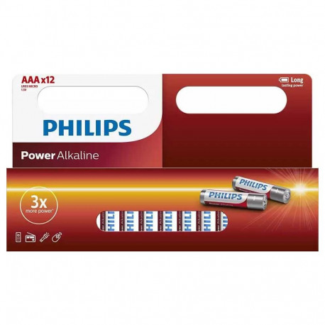 Philips LR03P12W/10 Power Alkaline AAA / 12 pcs