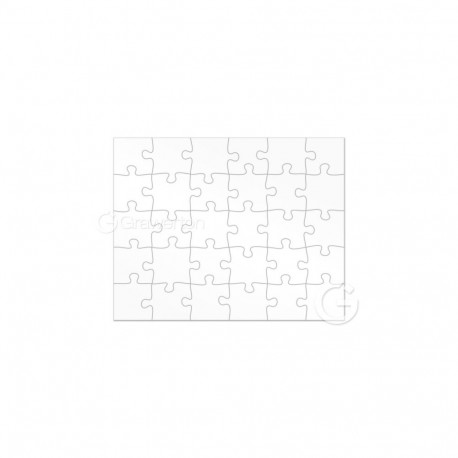 Puzzle - ARGO Puzzles for Sublimation 190x240 mm 30 Elements (5 Pcs.) White