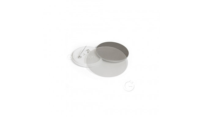 Button - ARGO Metal Button 58mm, 100pcs, Silver