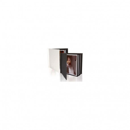 Scrapbooking Album - Fujifilm Scrapbook Album 15x15 cm, 10 Pages, White Hard Cover, Black Sticky Pag