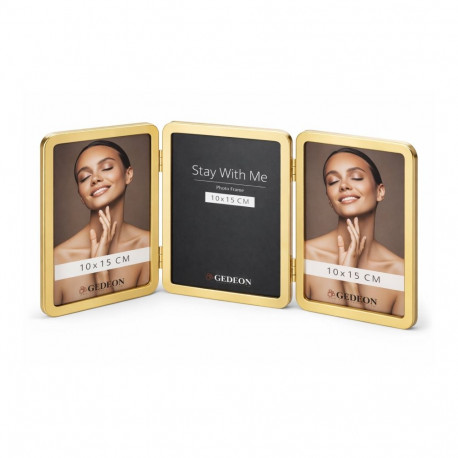 Picture Frame - Gedeon MF104G/3 10x15 cm Metal Gold