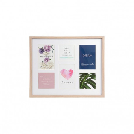 Picture Frame - GOLDBUCH 920726 Verona Nature, 6 Photos, 420 mm x 340 mm, Natural