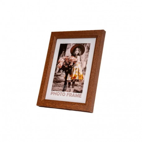 Frame - Fandy 50x70 Bevel Wooden Frame 20mm Dark Brown