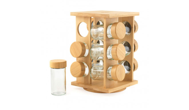 Salter BW14238 Bamboo Rotating Spice Rack
