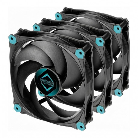 "K ICEBERG THERMAL IceGALE Silent PWM-120mm Black (3er Pack)*"