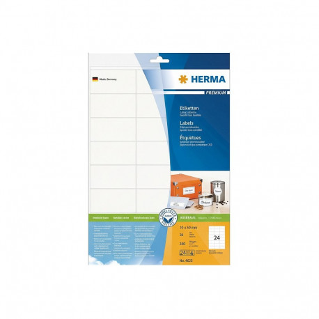 "HERMA Etiketten Premium A4 weiß 70x36 mm Papier 240 St."