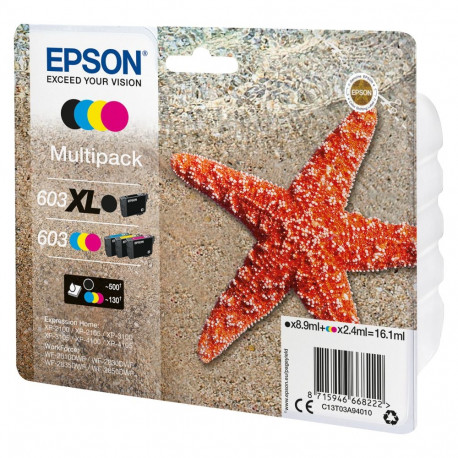 Epson 1LB neljavärviline komplekt 603 XL must/standardne CMY