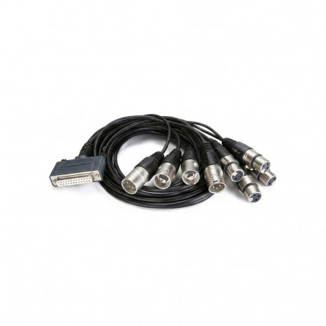 AJA breakout-audiokaabel DB-25 male to DB-25, XLR3 käsikruvid