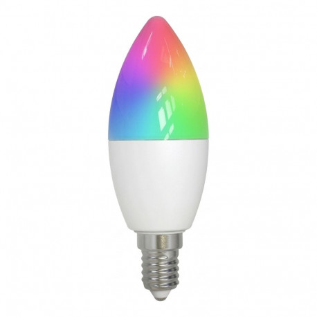 "LED Retrofit E14 Kerze milchig 4W RGB-WW (RGB-CCT) Candle Light *Milight/Miboxer*"
